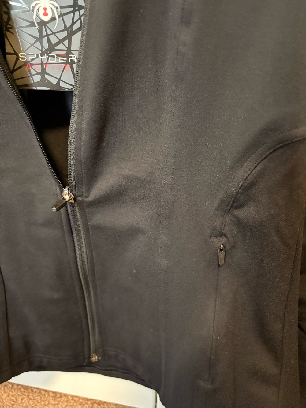 NWT Spyder Active Women’s Full Zip Performance Jacket Small Black - Picture 10 of 11